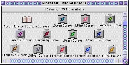 More Left Customs Cursors